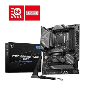 MSI Plus Z790 LGA 1700 Soket DDR5 Bellek 7200 Mhz PCIe 4.0 HDMI Wifi Overclock ATX Gaming Intel Uyumlu Anakart