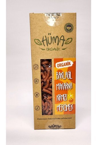 Hüma Organik Kırmızı Mercimekli Baklagil Makarna 250 gr