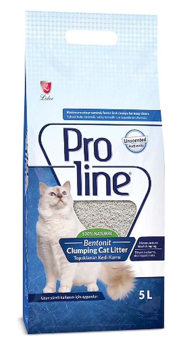 Pro Line Kokusuz Topaklanan İnce Taneli Bentonit Kedi Kumu 24x5 lt