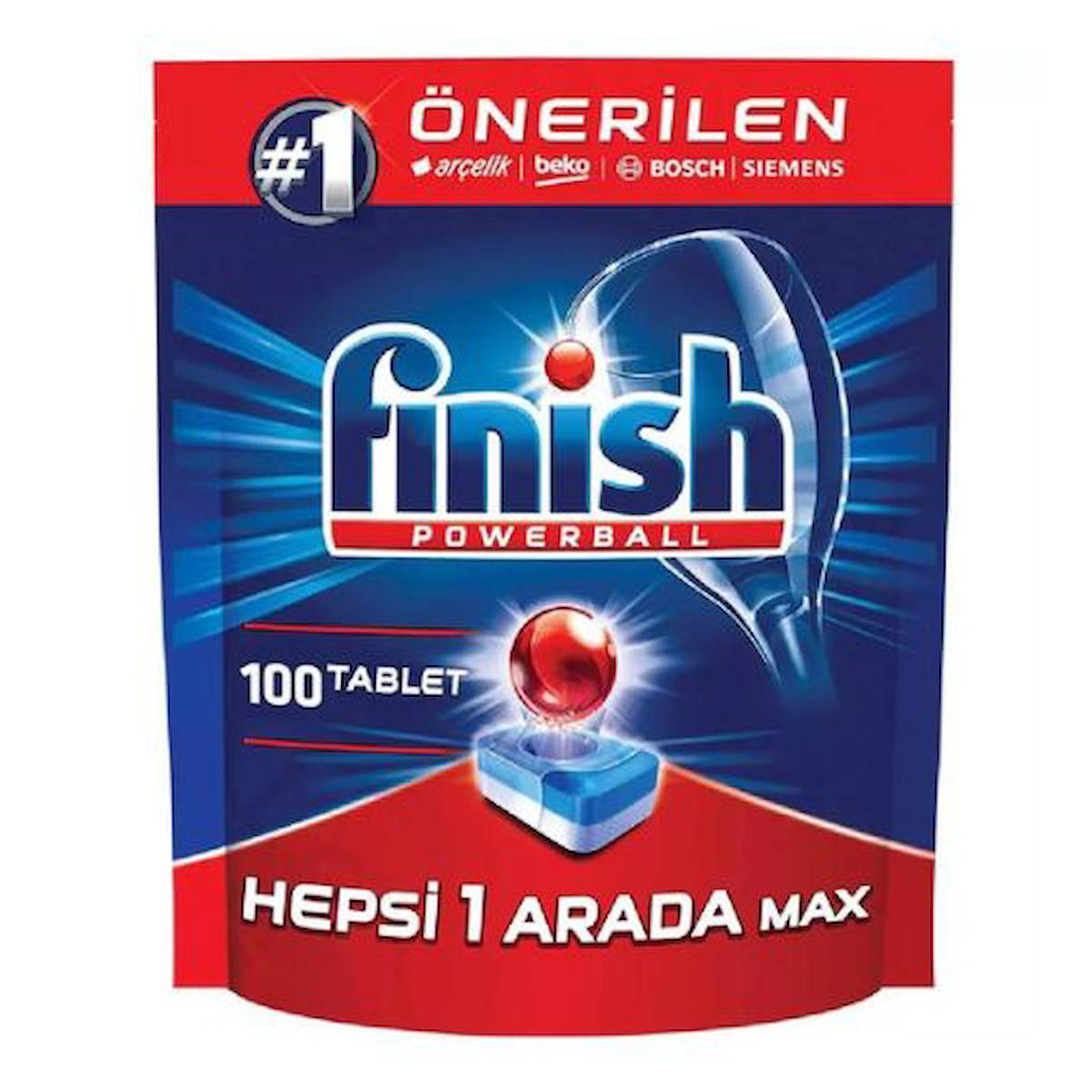 Finish Powerball Tablet Bulaşık Makinesi Deterjanı 24x100 Adet