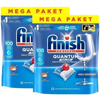 Finish Quantum Özel Seri Tablet Bulaşık Makinesi Deterjanı 2x100 Adet