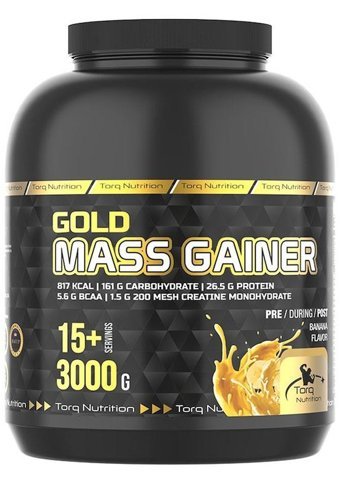 Torq Nutrition Gold Muz Aromalı 15 Servis Kas Kilo Gainer 3000 gr Toz