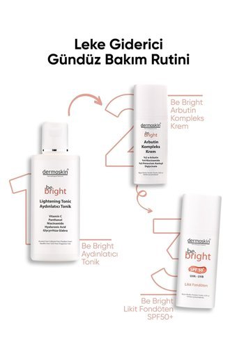 Dermoskin Be Bright Medium Güneş Koruyuculu Likit Tüp Fondöten 33 ml