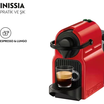 Nespresso C40 Red İnissia 1260 W 0.9 lt Kapasiteli Espresso Kapsül Kahve Makinesi