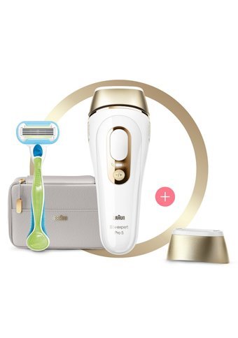 Braun Silk Expert Pro 5 PL5054 400000 Atımlı Yüz Tüm Vücut İçin Çift Başlıklı IPL Lazer Epilasyon Aleti