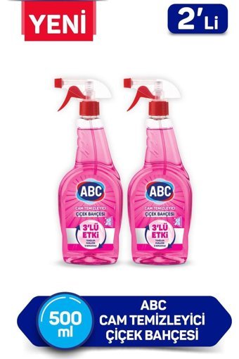 Abc Çiçek Bahçesi Sirkeli Cam Temizleyici Sprey 2x500 ml