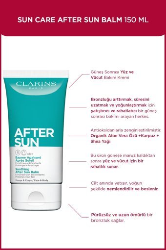 Clarins Yatıştırıcı Balm Güneş Sonrası Krem 150 ml