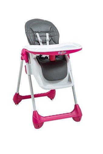 Baby2Go 23710 Lüx Prag Alüminyum Emniyet Kemerli 20 kg Kapasiteli Tekerlekli Sandalye Üstü Tepsili Oturaklı Katlanır Mama Sandalyesi Sarı