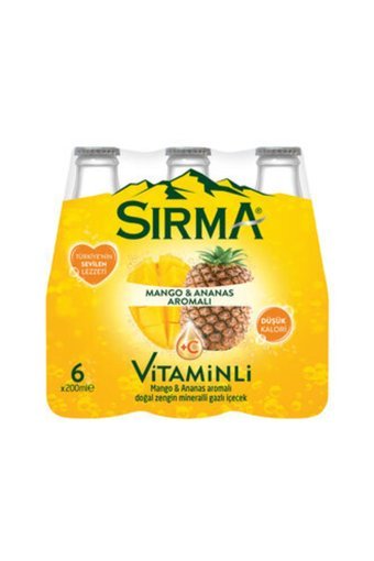 Sırma Mangolu Ananaslı Soda 6'lı 200 ml