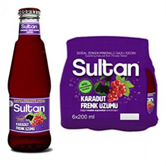 Sultan Karadutlu Frenk Üzümlü Soda 24'lü 200 ml