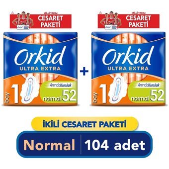 Orkid Ultra Extra Normal 52'li Hijyenik Ped 2 Adet