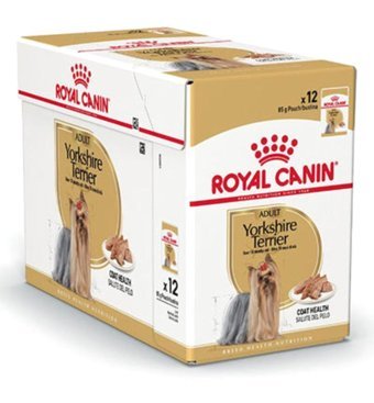 Royal Canin Yorkshire Terrier Kümes Hayvanlı Parça Etli Yetişkin Yaş Köpek Maması 85 gr 3'lü