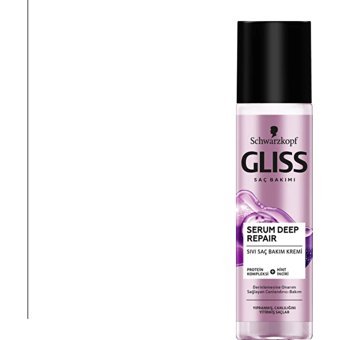 Gliss Serum Deep Repair Hint İnciri Protein Kompleksi Onarıcı Canlandırıcı Boyalı Tüm Saçlar için Durulanmayan Kadın Saç Kremi 200 ml