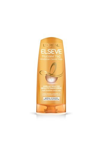 Loreal Paris Elseve Hindistan Cevizi Yağı Nemlendirici Besleyici Boyalı Tüm Saçlar için Kadın Saç Kremi 360 ml