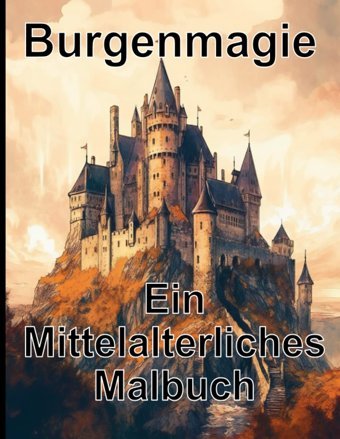 Burgenmagie Ein Mittelalterliches Malbuch: Ein Malbuch Mit Mittelalter Motiven ; 50 Fantastische Illustrationen Zum Ausmalen ; Perfekt Für Kinder ; Zur Entspannung (German Edition) Ettfeld, Julia Independently Publıshed