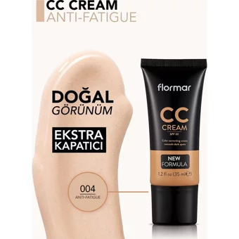 Flormar Ekstra Kapatıcı 04 Güneş Koruyuculu CC Krem 35 ml