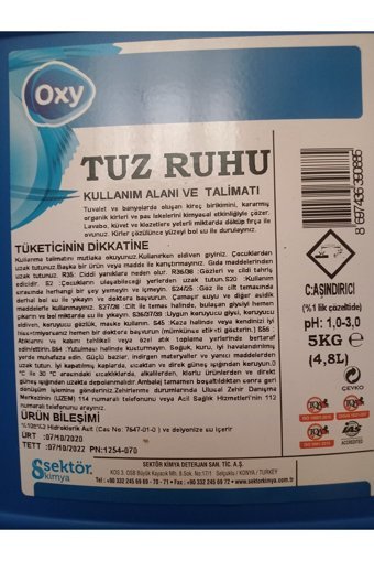 Oxy Tuz Ruhu 5 kg