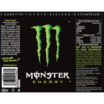 Monster Enerji İçeceği 500 ml