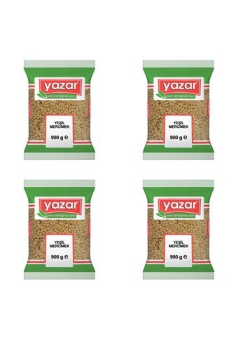 Yazar Yeşil Mercimek 4x900 gr