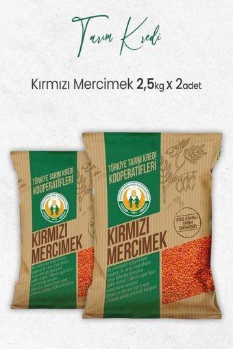 Tarım Kredi Kırmızı Mercimek 2x2.5 kg