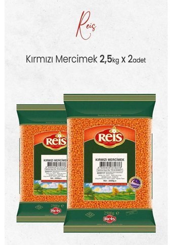 Reis Kırmızı Mercimek 2x2.5 kg