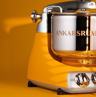 Ankarsrum AKM6230SB Alüminyum 1500 W 7 lt Standlı Hamur Yoğurma Makinesi Sarı