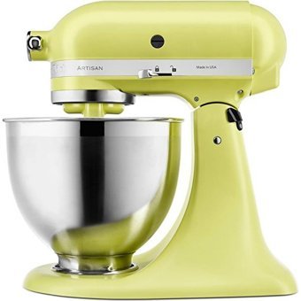 KitchenAid Artisan 5KSM185PSEKG Paslanmaz Çelik 330 W 4.8 lt Standlı Hamur Yoğurma ve Mutfak Şefi Sarı