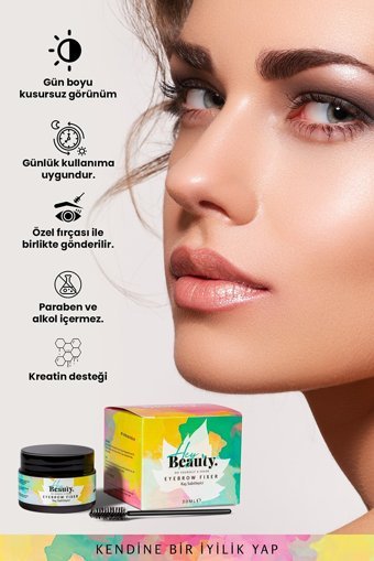 Hey Beauty Doğal Şeffaf Wax Kaş Sabitleyici 30 ml