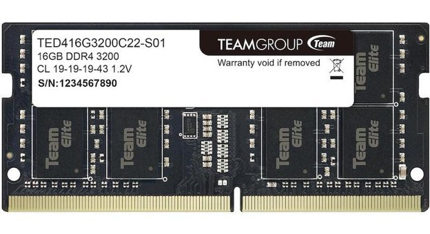 Team Elite 16 GB DDR4 1x16 3200 Mhz Ram