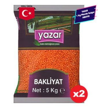 Yazar Yerli Kırmızı Mercimek 4x5 kg