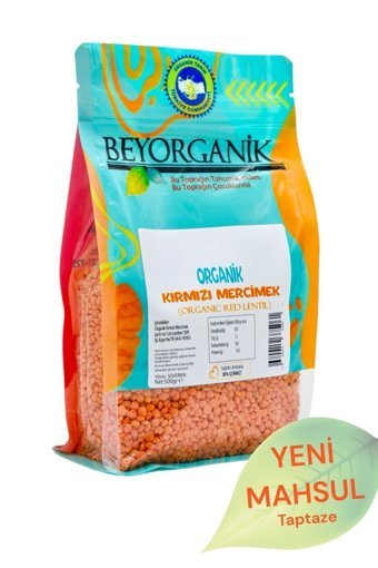 Beyorganik Organik Yeşil Mercimek 500 gr