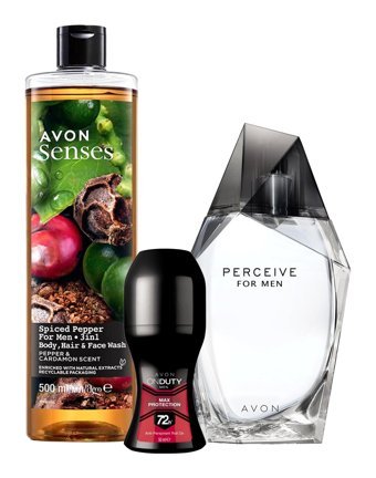 Avon Perceive 3 Parça Erkek Parfüm Seti EDT