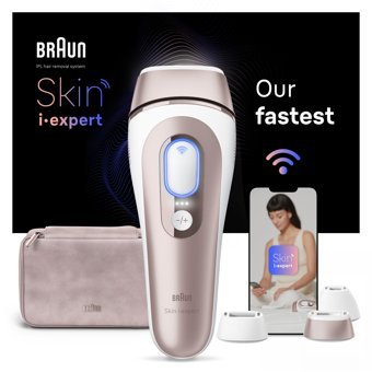 Braun IPL Skin i·Expert PL7253 Tüm Vücut İçin Kablosuz Işıklı Kuru Epilasyon Aleti Pembe