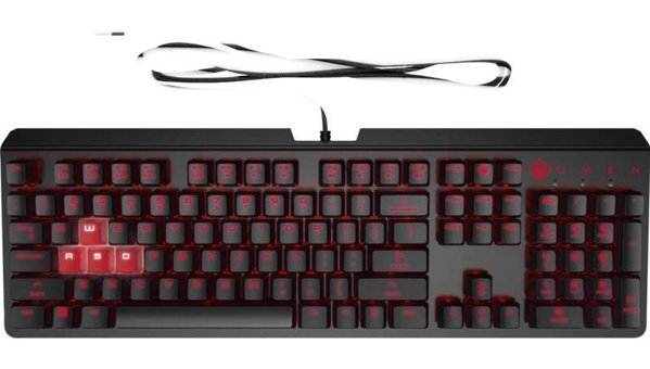 Hp Omen 6YW76AA Türkçe Q RGB Black Switch Kablolu Siyah Standart Gaming Klavye