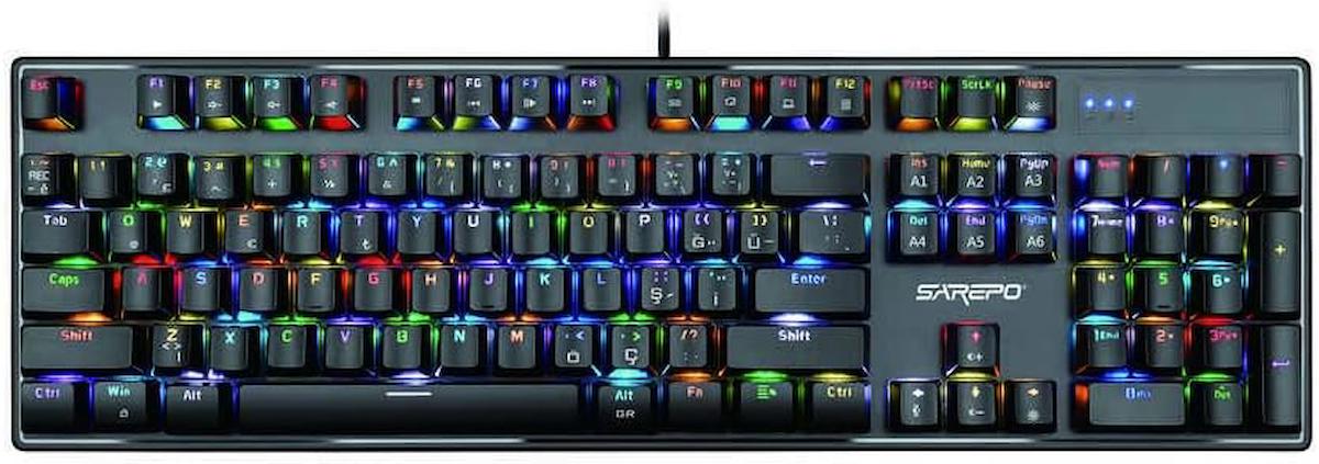 Senon MJ-93P Türkçe Q RGB 87 Tuşlu Black Switch Kablolu Siyah Mekanik Gaming Klavye