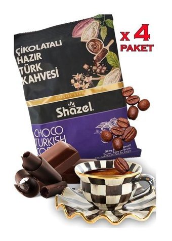 Shazel Çikolatalı Türk Kahvesi 4x100 gr