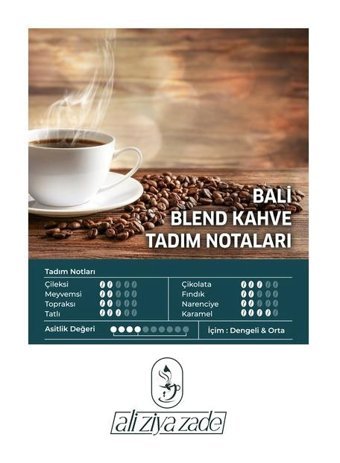 Ali Ziya Zade Sumatra Bali Borneo Sade Türk Kahvesi 3x250 gr