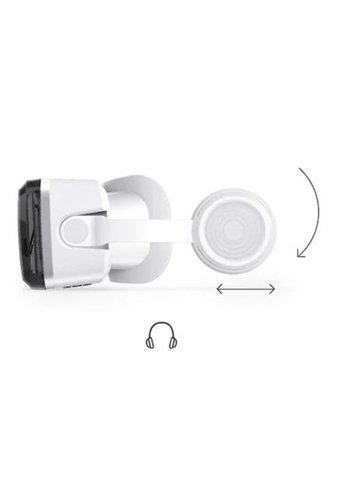 Zore G04BS 3D 3.5-6.2 inç Bluetooth 100-120 °C Sanal Gerçeklik Gözlükleri