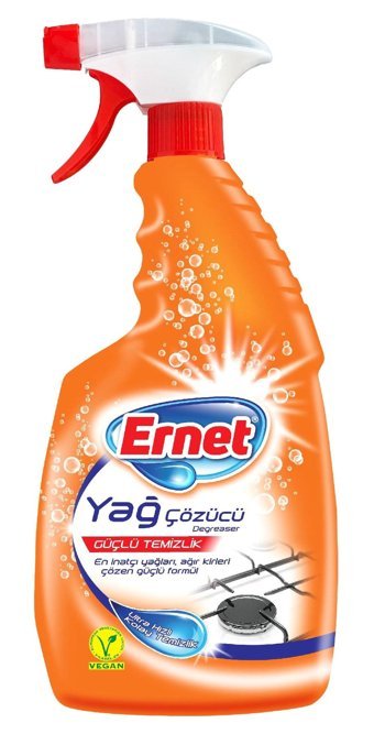 Ernet Yağ Çözücü Sprey Mutfak Banyo Temizliyici 750 ml