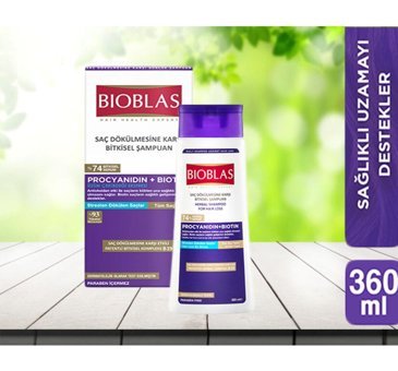 Bioblas Anti-Stress Saç Dökülmesine Karşı Düz Saçlar İçin Sülfatsız Keratin Parabensiz Kremsiz Şampuan Unisex Şampuanı 360 ml