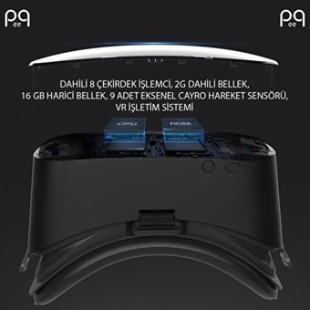 Peeq SC-AI05 3D Oyun Oynanabilen 4.7-6.0 inç Bluetooth 100 °C Sanal Gerçeklik Gözlükleri