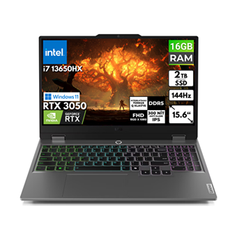 Lenovo LOQ 15IRX9 83DV00HSTR BT22 Harici GeForce RTX 3050 Intel Core i7 13650HX 16 GB DDR5 2 TB SSD 15.6 inç FHD Windows 11 Pro Gaming Laptop