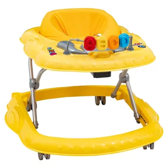 Baby2Go 23841 Step 6 Tekerlekli 3 Kademeli Oyuncaklı Müzikli Örümcek Yürüteç Kahverengi