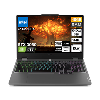 Lenovo LOQ 15IRX9 83DV00HSTR BT60 Harici GeForce RTX 3050 Intel Core i7 13650HX 40 GB DDR5 512 GB SSD 15.6 inç FHD Freedos Gaming Laptop