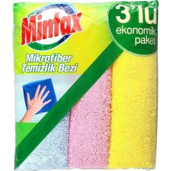 Mintax Mikrofiber 3'lü Temizlik Bezi