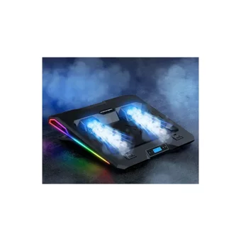 Coverzone 2100 Rpm Sessiz 2 Fanlı Rgb Metal 17 İnç Laptop Soğutucu