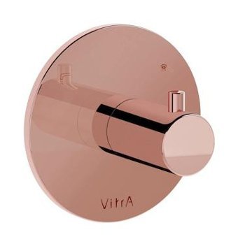 Vitra A4285726 Pirinç Çiftli Aç Kapa Ankastre Kare Banyo Bataryası Bakır