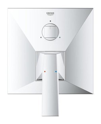 Grohe Allure Brilliant Krom Kaplama Tekli Aç Kapa Yarı Ankastre Kare Banyo Bataryası Krom