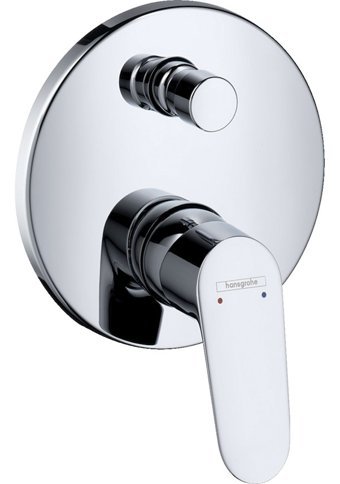 Hansgrohe 31945000 Krom Kaplama Tekli Aç Kapa Ankastre Kare Banyo Bataryası Krom