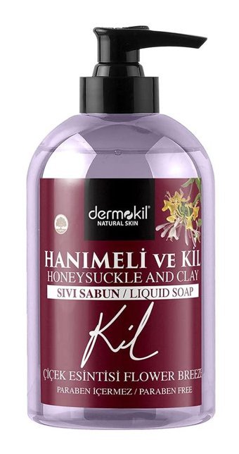 Dermokil Çiçek Esintisi Hanımeli-Kil Nemlendiricili Organik 500 ml Sıvı Sabun